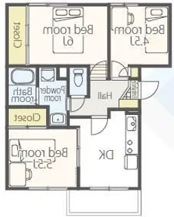 神奈川県小田原市栢山【マンション】の間取り