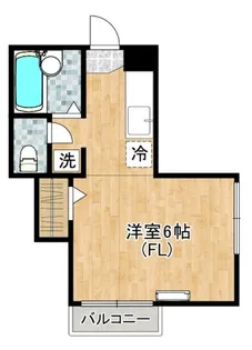 1Rの間取り画像