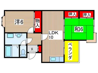 フェリスII【2階】の間取り