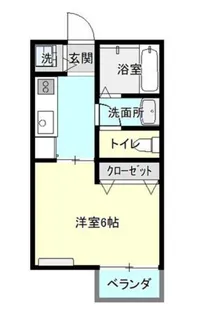 1Kの間取り画像