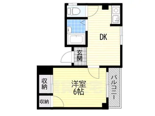 サンハイツ藤【2階】の間取り