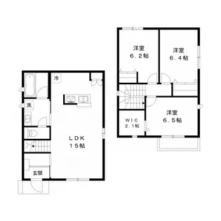 千葉県市川市八幡6【一戸建】の間取り