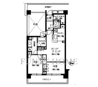 東京都世田谷区弦巻1【マンション】の間取り