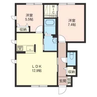 ウレイラA【1階】の間取り