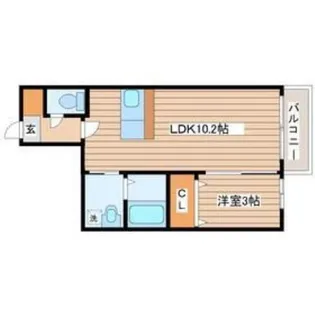 宮城県仙台市太白区郡山7【アパート】の間取り