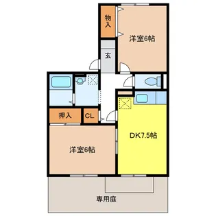 Arcadia MAKI【1階】の間取り