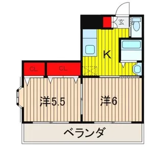 メゾン土手【3階】の間取り