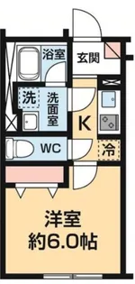 ハーモニーフラッツ神楽坂【1階】の間取り