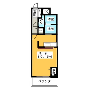 リアライズ七宝【2階】の間取り