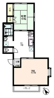 メゾンドウェルテ【2階】の間取り