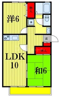 トマトハイツk.k【1階】の間取り