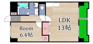リベラルパレス城東 A棟【9階】の間取り