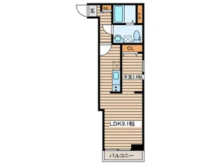 Meridian柳生壱番館【1階】の間取り