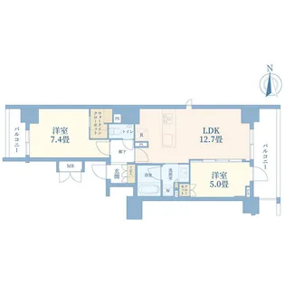 ルジェンテ大塚【4階】の間取り
