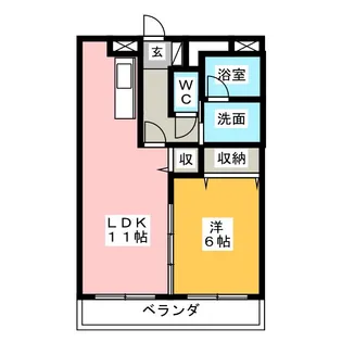 エスペランサII【1階】の間取り