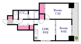 白島好木ビル【5階】の間取り