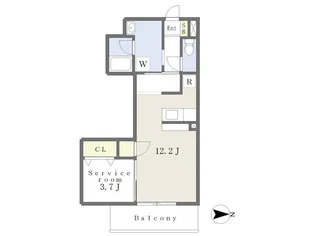 アイポート西棟【2階】の間取り