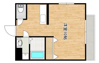 サンロード皷川【4階】の間取り