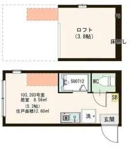 東京都江戸川区南小岩6【アパート】の間取り