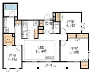 東京都渋谷区東1【マンション】の間取り