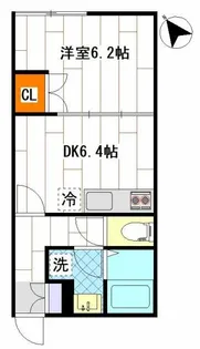 東京都新宿区早稲田鶴巻町【マンション】の間取り