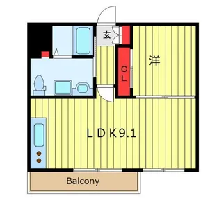 田端公園アパートメンツ【2階】の間取り