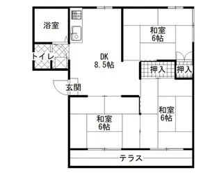 コーポ佐々木【1階】の間取り