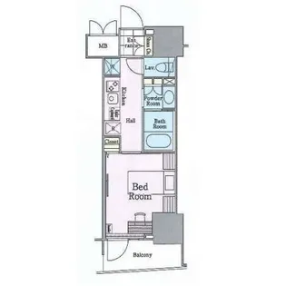 ロイジェントパークス四ツ谷【12階】の間取り