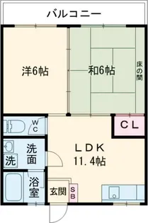 シャトレトミー【4階】の間取り