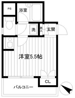 てぃだ横浜【4階】の間取り