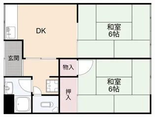 ハイツ弘栄【2階】の間取り