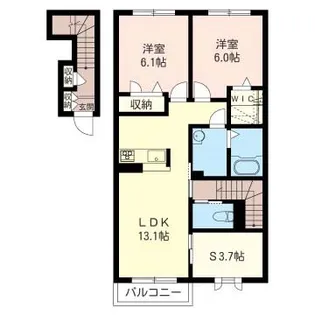 フォレナメゾンA【2階】の間取り