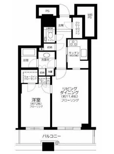 東京都中央区勝どき6【マンション】の間取り