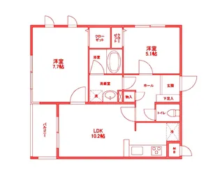 フェリチターレ【4階】の間取り