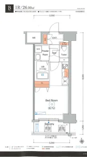 エストゥルースプラスサウス大阪【6階】の間取り