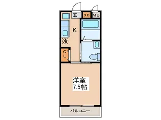 アゼ-ルリド-マンション【2階】の間取り