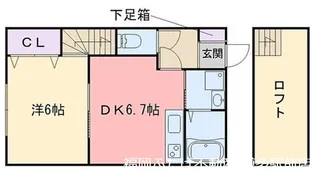 フラップハウス【2階】の間取り