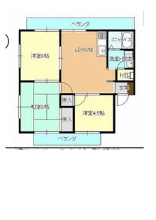 ラフォーレウツミ【3階】の間取り