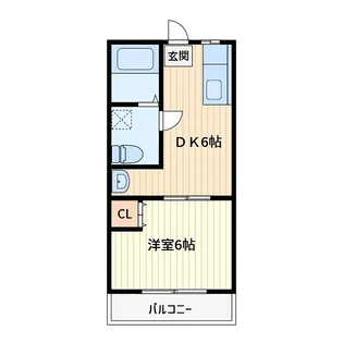 スズキガーデンB【1階】の間取り