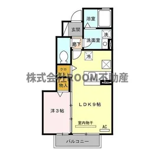 ニュウジーコート都城II【1階】の間取り