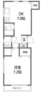 バリーハイツ【2階】の間取り