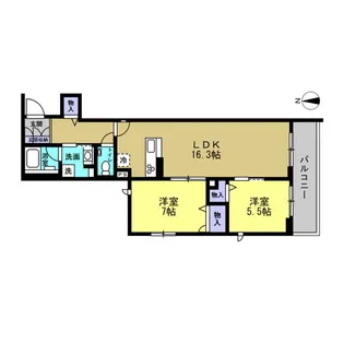 メゾン オルジュ【3階】の間取り