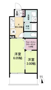 WORVE吹田江坂【6階】の間取り