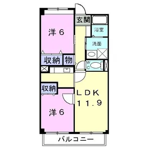 ゴールドレジデンスII【3階】の間取り