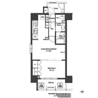 コンフォリア浅草松が谷【14階】の間取り