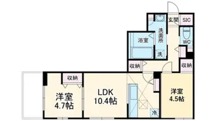 シャルール金沢文庫【1階】の間取り