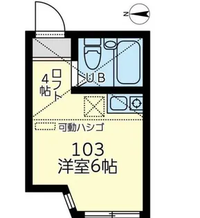 ユナイト南太田ジェラール・ピケ【1階】の間取り