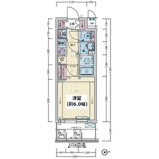 グランカリテ大正ドマーニ【7階】の間取り