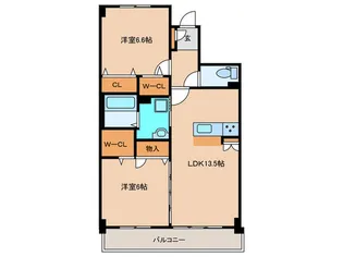 グランドゥール天神【6階】の間取り