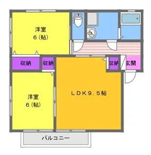 ハイツカローラ【1階】の間取り